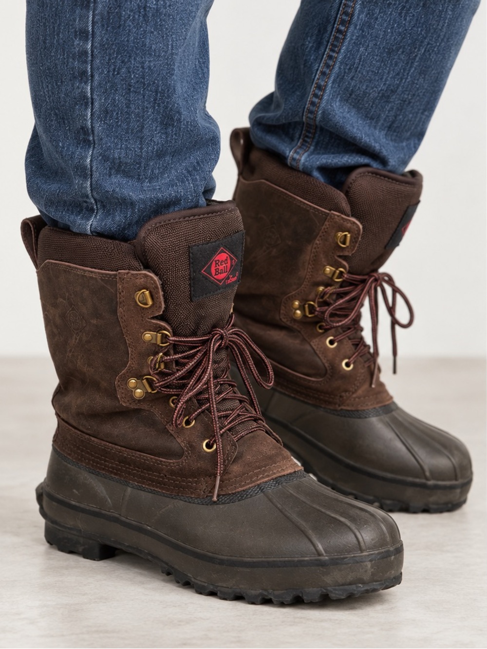 Red Ball by LaCrosse Men’s 10 Brown Winter Duck Boots Steel Shank Waterproof